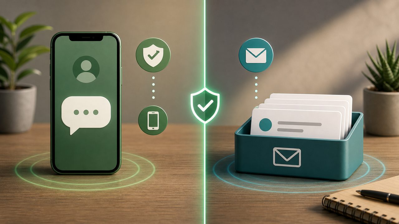 WhatsApp 手机号验证和邮箱边界说明图